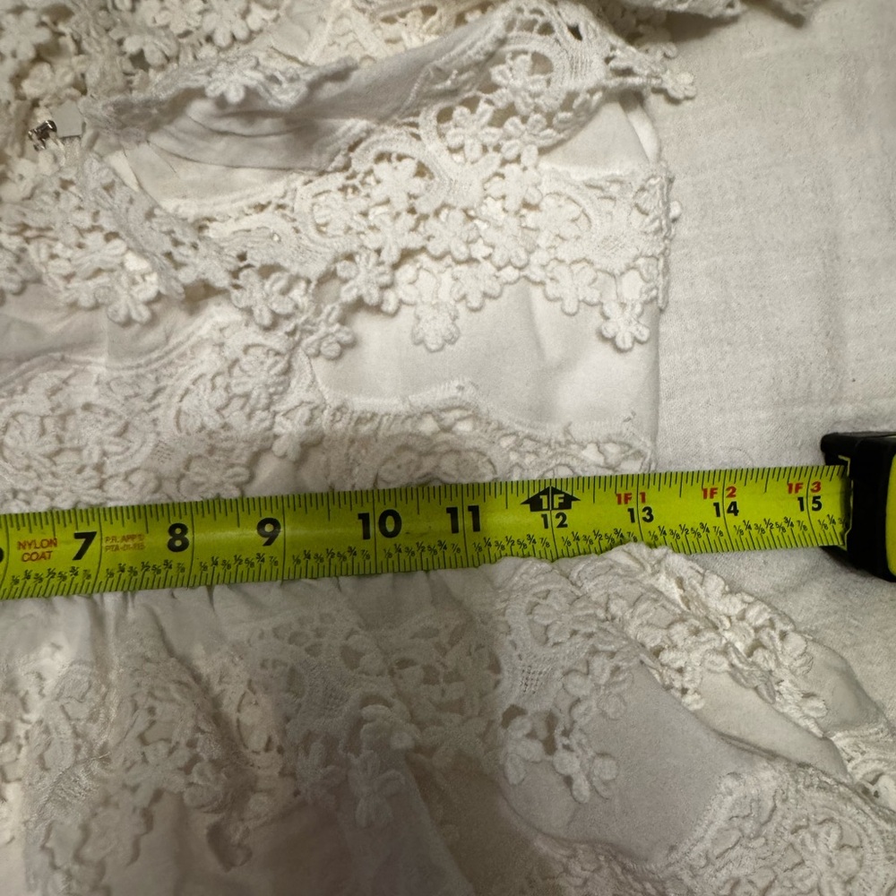 Lace Ruffle Maxi Dress in Ivory - Picture 11 of 11